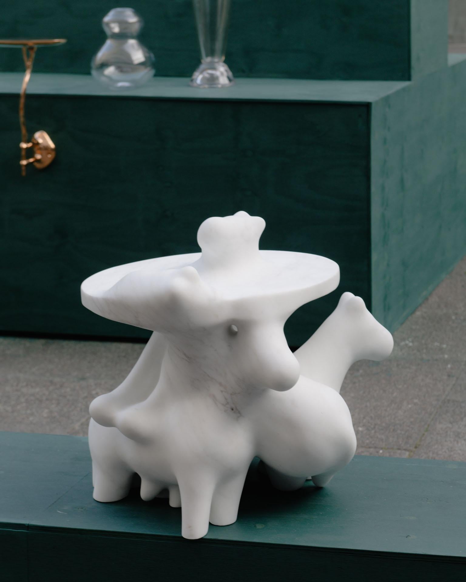 PROJECT MATERIA: Morph Horsies sculptural side table by Laurids Gallée in vendita 1