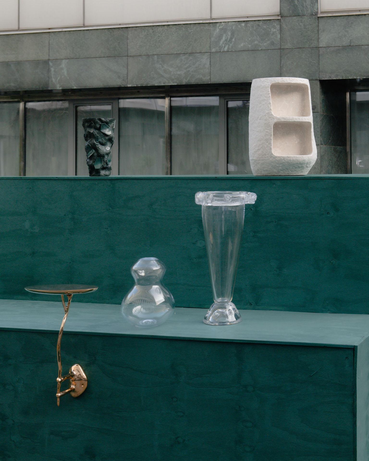 Vetro PROJECT MATERIA: Vista Glass vase by Forever Studio in vendita
