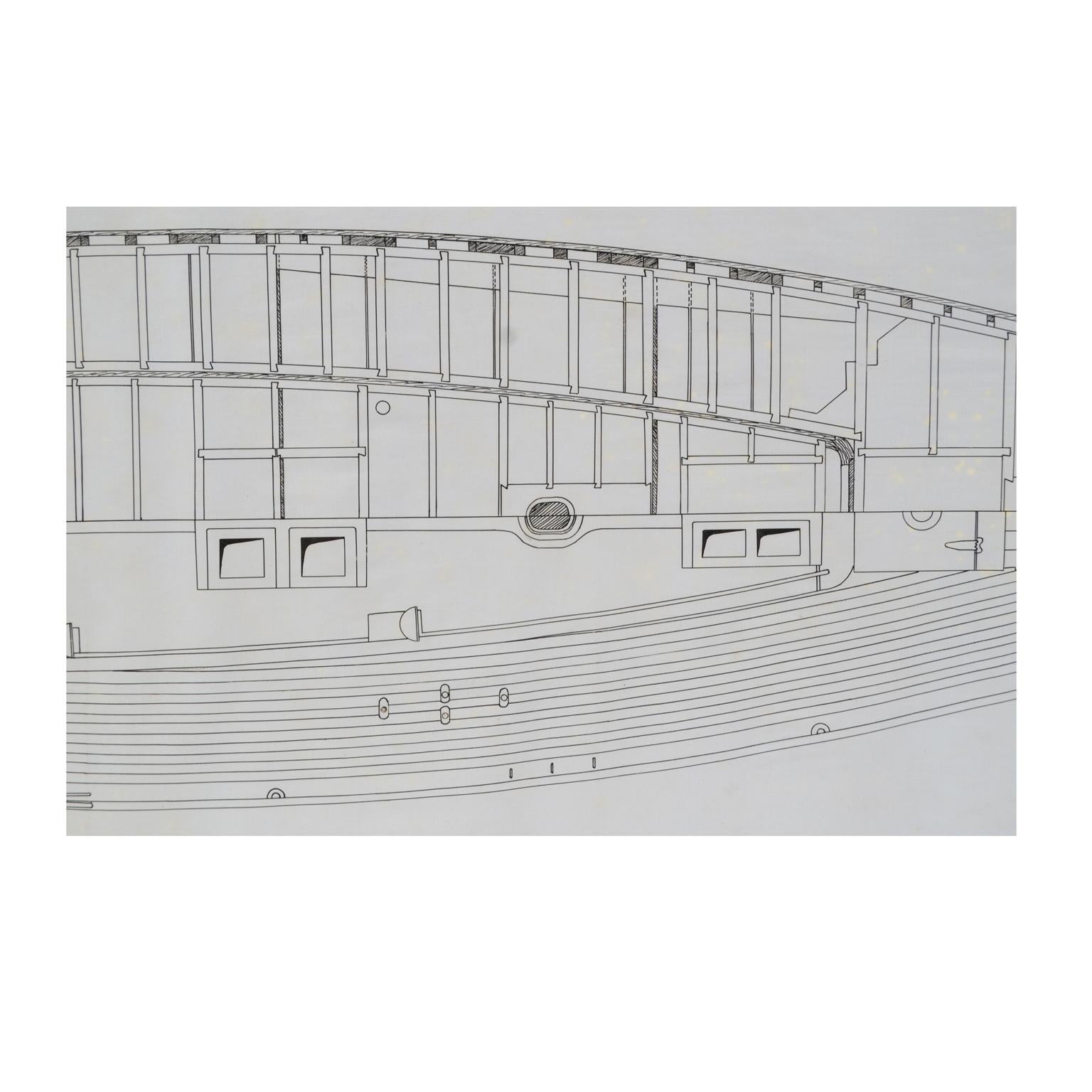 Projet nautique de 1949 du bateau à voile Northele par Berthon Uffa Fox, archives en vente 5