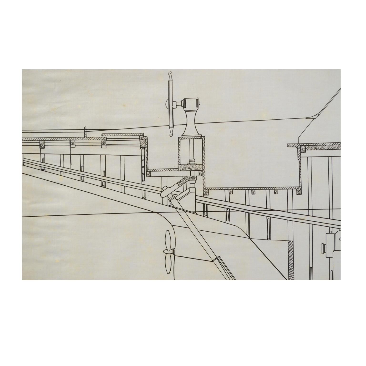 1949 Nautical Project of the Northele Segelboot von Berthon Uffa Fox Archivs im Angebot 1