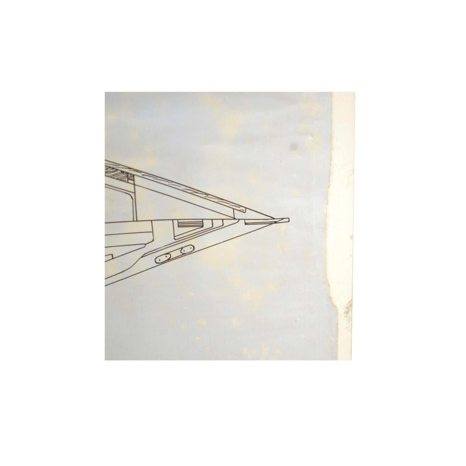 1949s Antique Northele Nautical Ship Project by Berthon Boats Uffa Fox archives en venta 6