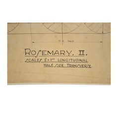 1920s Vintage Ship Project of the Rosemary by William Fife III archives Uffa Fox