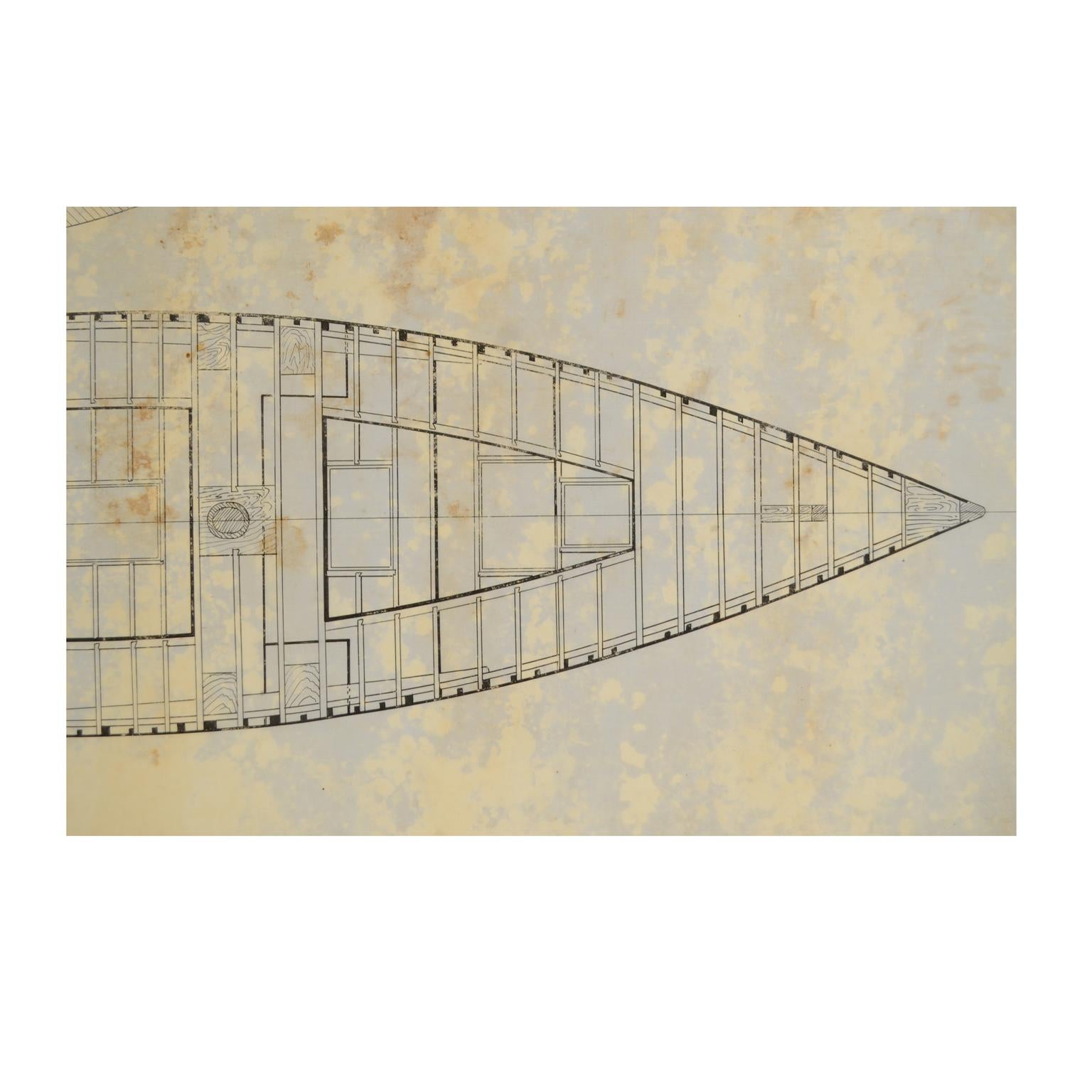 Antikes Projekt des Schiffes Ortac Morgan Giles Shipyard Uffa Fox aus den 1930er Jahren im Angebot 3