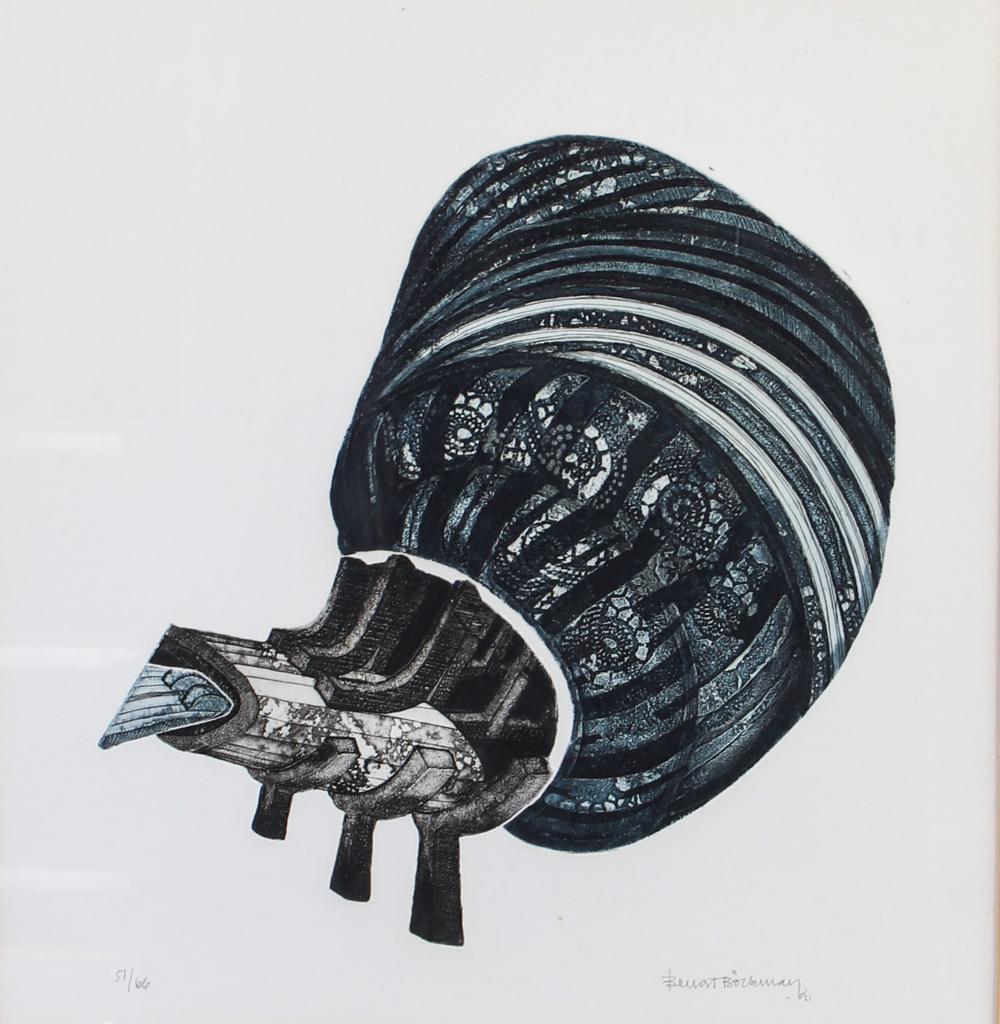 Space Age Projekt 666 Sci-Fi Etching by Swedish Graphic Artist Bengt Böckman 1966  For Sale