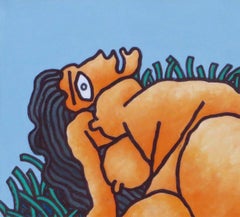 Mujeres desnudas con el árbol del maestro indio Prokash Karmakar