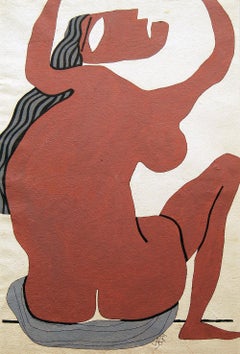 Untitled, Figurative, Acrylic on Paper by Modern Artist "In Stock"