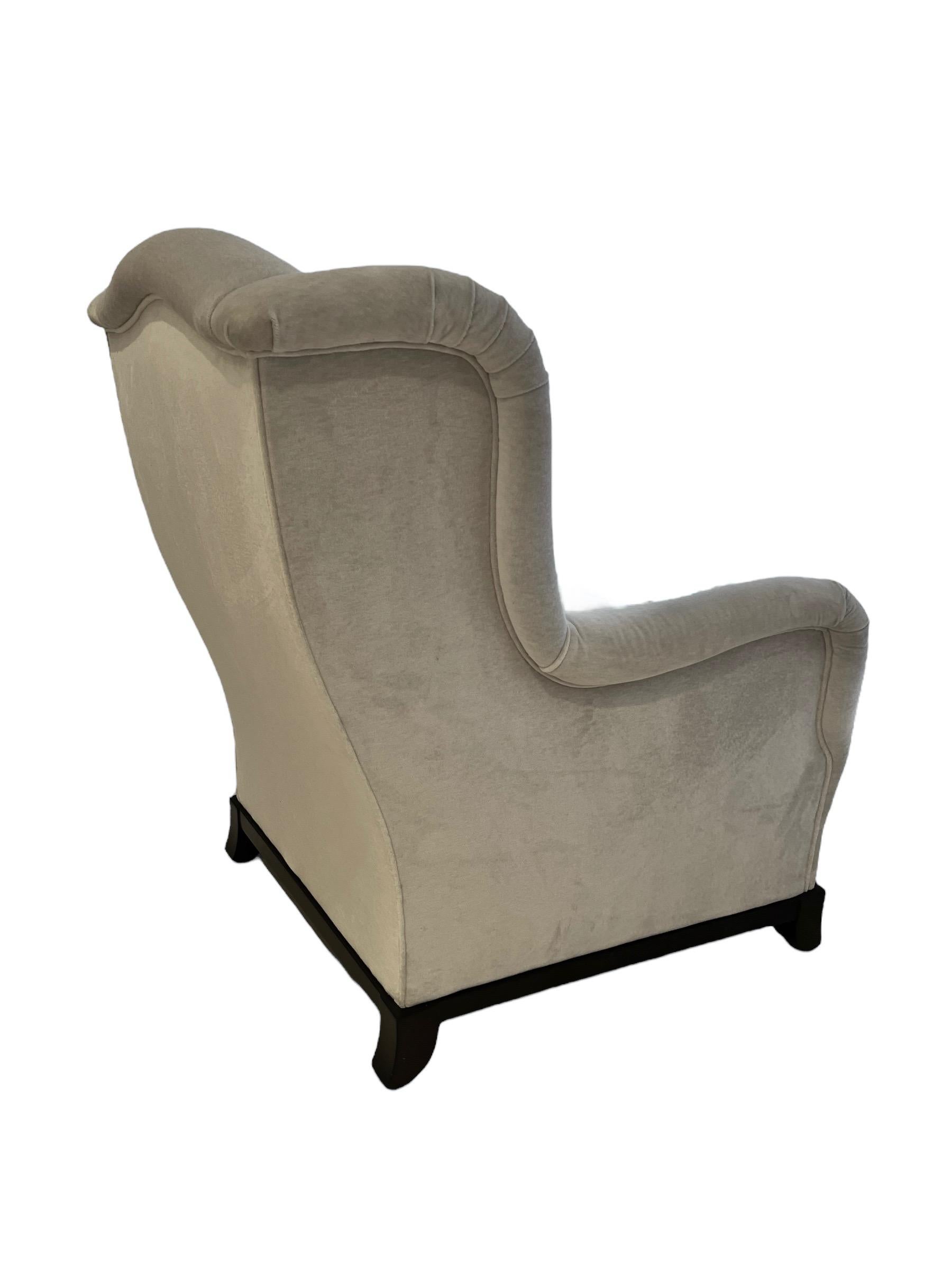 Fabric Promemoria Armchair and Pouf 'Ottoman', Madame A