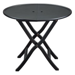 Petite table Dandy en hêtre noir Promemoria Battista de Romeo Sozzi