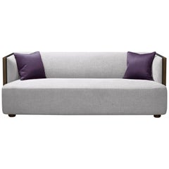 Promemoria Boccaccio Sofa in Bronze and Fabric by Romeo Sozzi