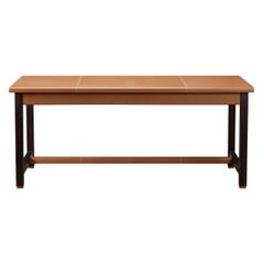 Promemoria Ernest Writing Desk in Leather and Wood by Romeo Sozzi