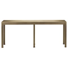 Promemoria Gong Console Table in Hammered Bronze by Romeo Sozzi