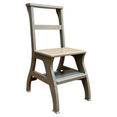 Contemporary, Grey Lacquered, Beechwood, Ladder Chair by Promemoria
