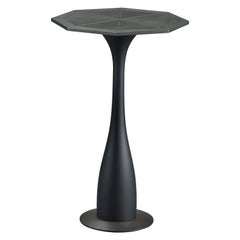 Promemoria Ikò Large Table in Smooth Dark Bronze and Leather by Romeo Sozzi