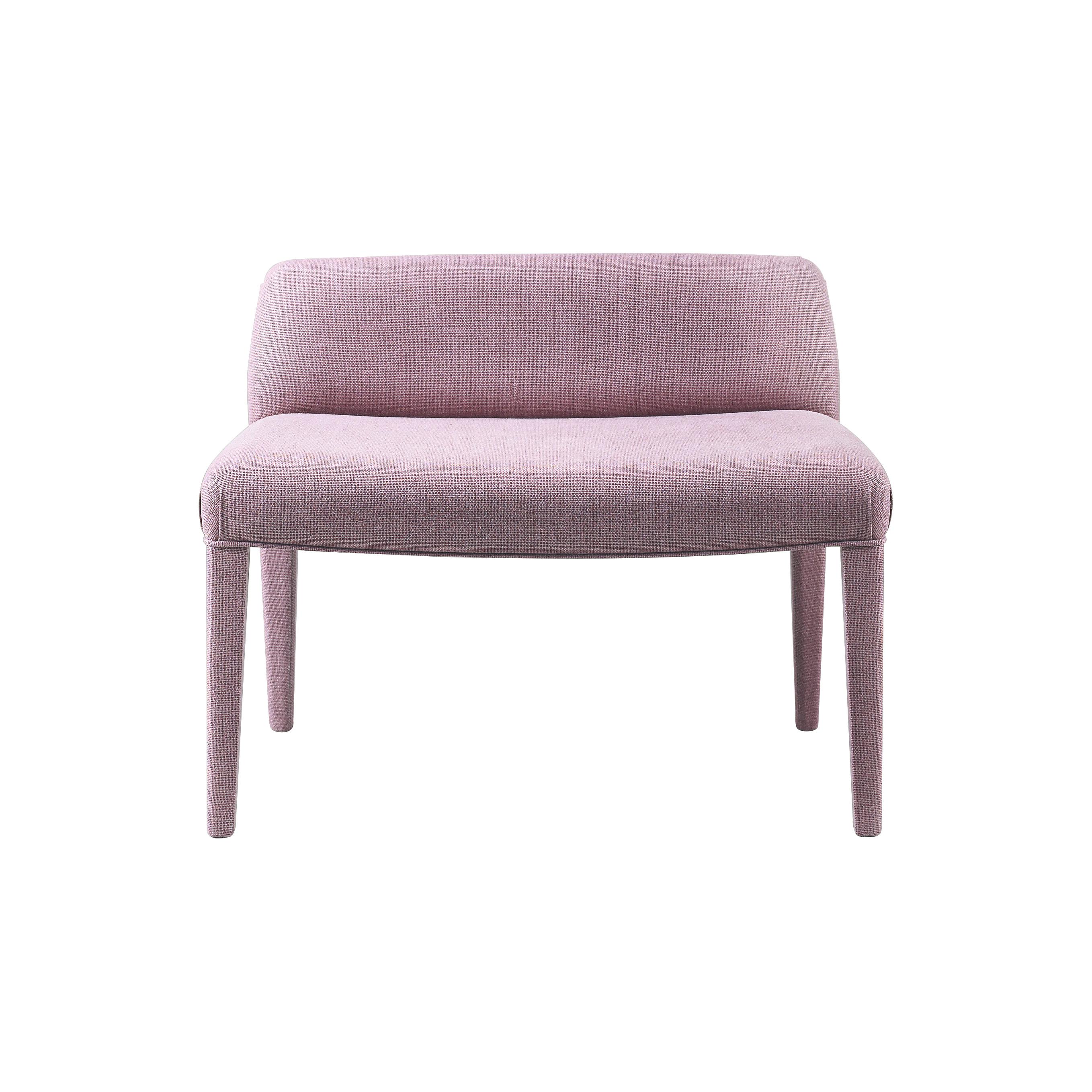 For Sale: Pink (moulin rouge 9.jpg) Promemoria Isotta Bench in Beechwood and Fabric Covering by Romeo Sozzi