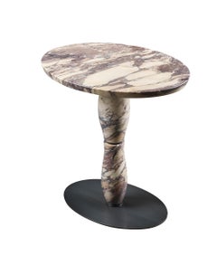 Promemoria Mediterranée Small Marble Table and Dark Bronze by Olivier Gagnère