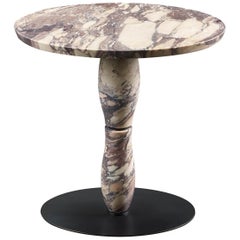 Promemoria Mediterranée Small Marble Table and Dark Bronze by Olivier Gagnère