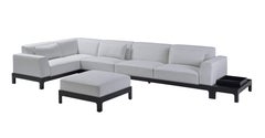 Promemoria Pullman Angular Sofa in Fabric and Beech Base by Romeo Sozzi