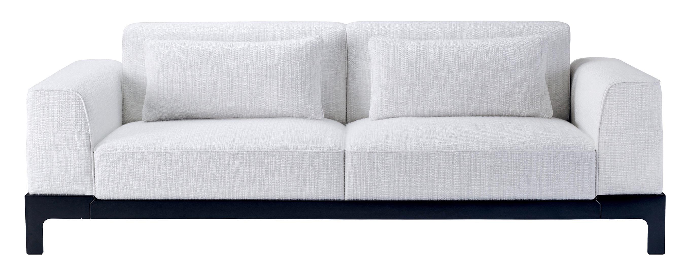 Promemoria Pullman Sofa in Fabric and Beech Base by Romeo Sozzi For Sale