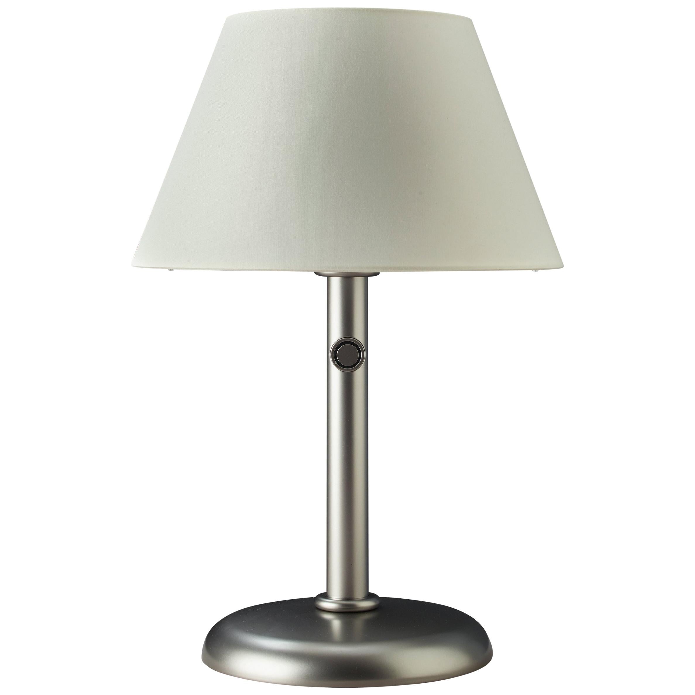 Promemoria Zip.Ico Table Lamp in Silver Aluminium by Romeo Sozzi For Sale
