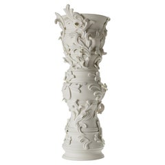 Promenade I, a Unique Architectural Ceramic Sculpture in Porcelain by Jo Taylor