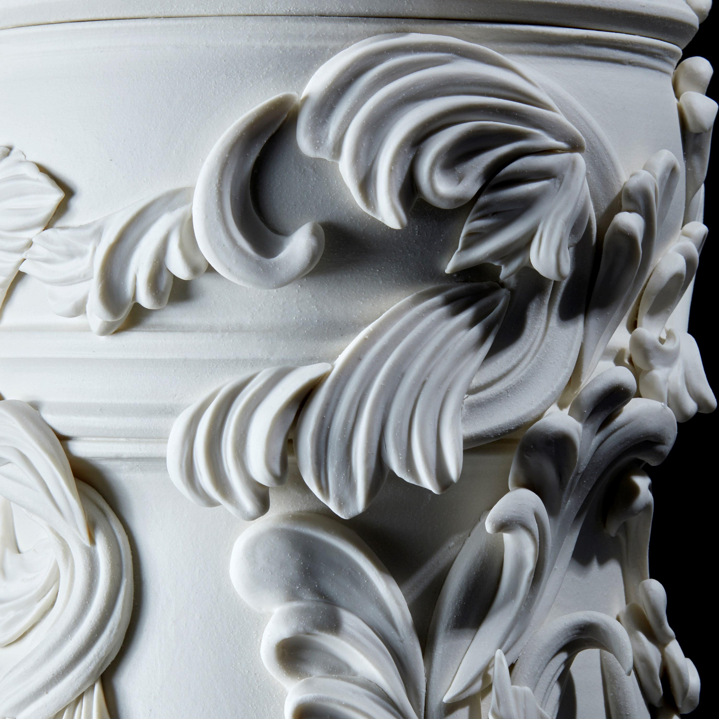 Promenade II, a Unique Ceramic Sculptural Tall Vase in Porcelain by Jo Taylor 1