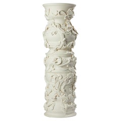 Promenade III, a Unique Ceramic Sculptural Tall Vase in Porcelain by Jo Taylor