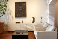 The Promenade Low Unit Lacquer 200cm/78.7" in Oxblood