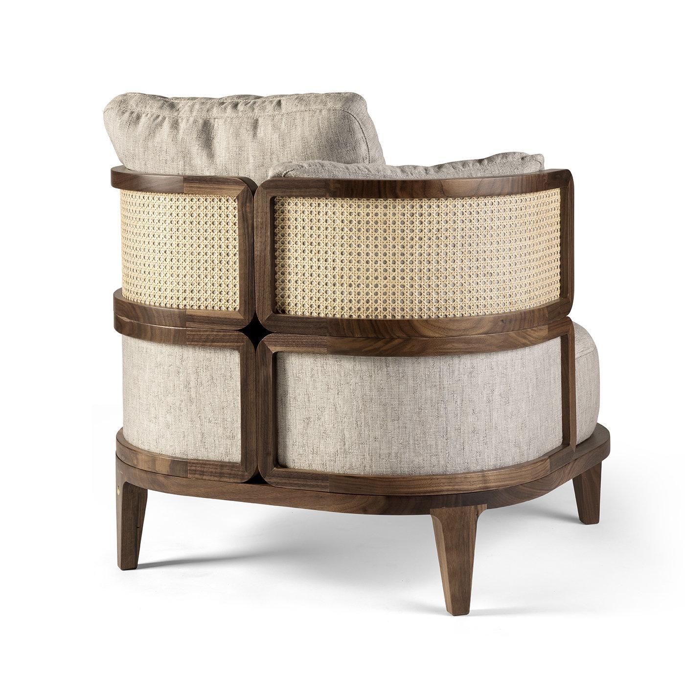 Promenade Wood Lounge Chair by Philippe Nigro In New Condition For Sale In Milan, IT
