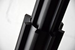 Prometeo Black Postmodern Floor Lamp by Aldo Rossi for Alessi