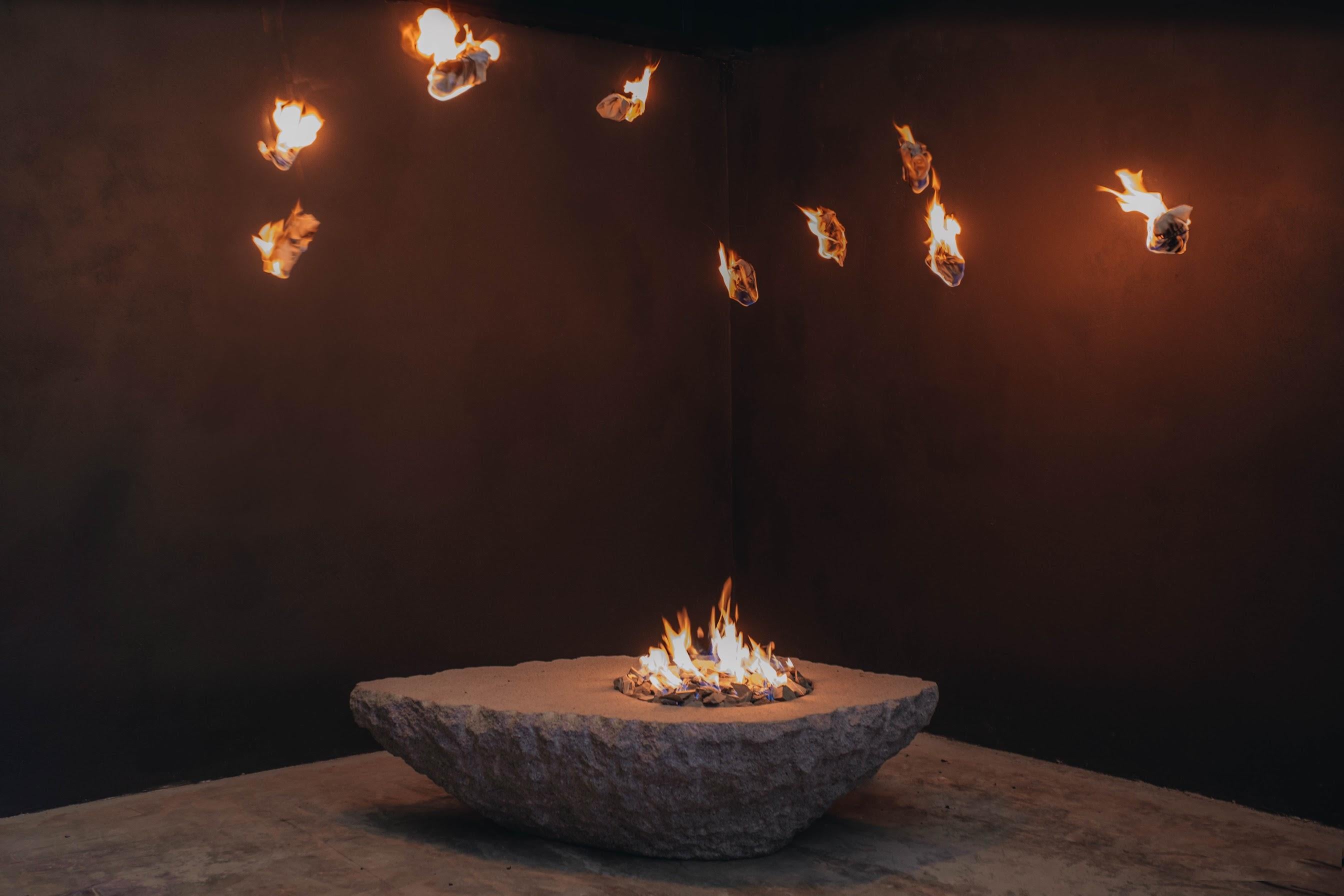 Contemporary Prometeo Fire Table by Andres Monnier