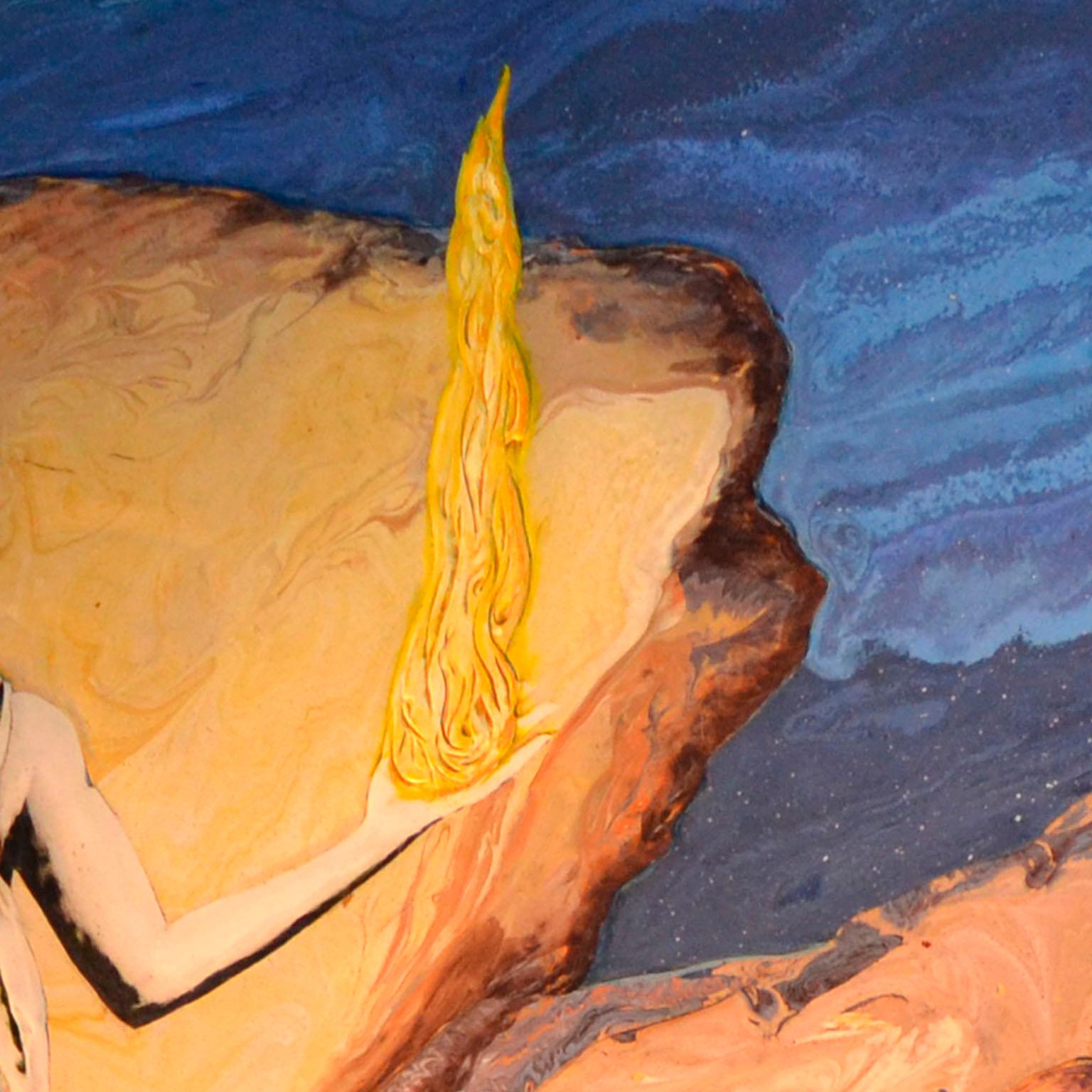 Panel de pared Obra de arte, Decoración Scagliola Hecho a mano en Italia por Cupioli disponible Italiano en venta