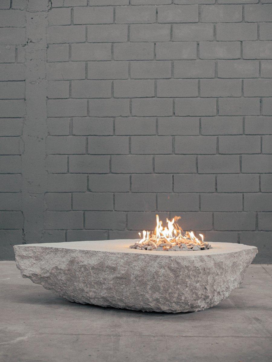Stone Prometheo Uno Fire Table by Andres Monnier For Sale