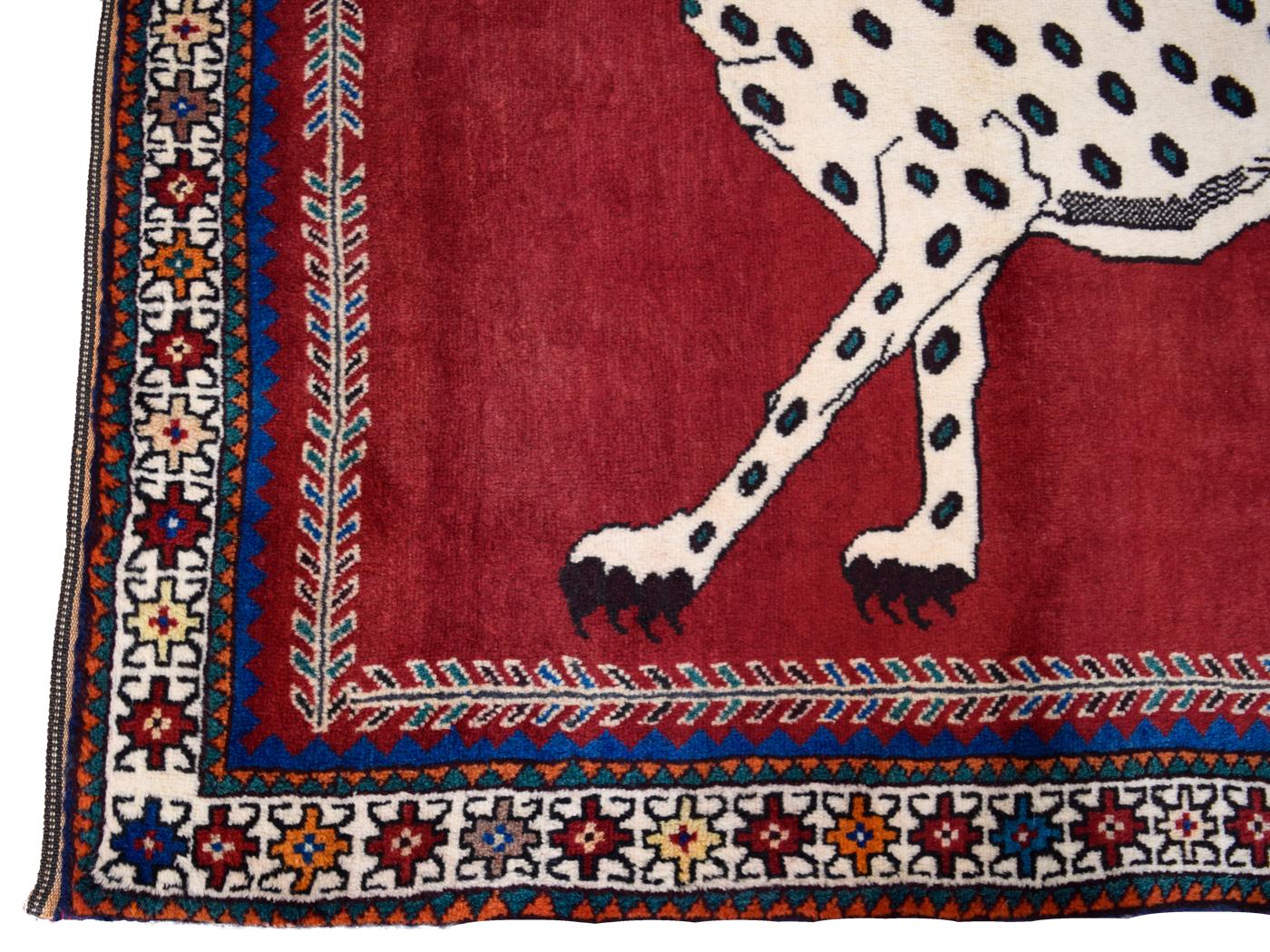 red leopard rug