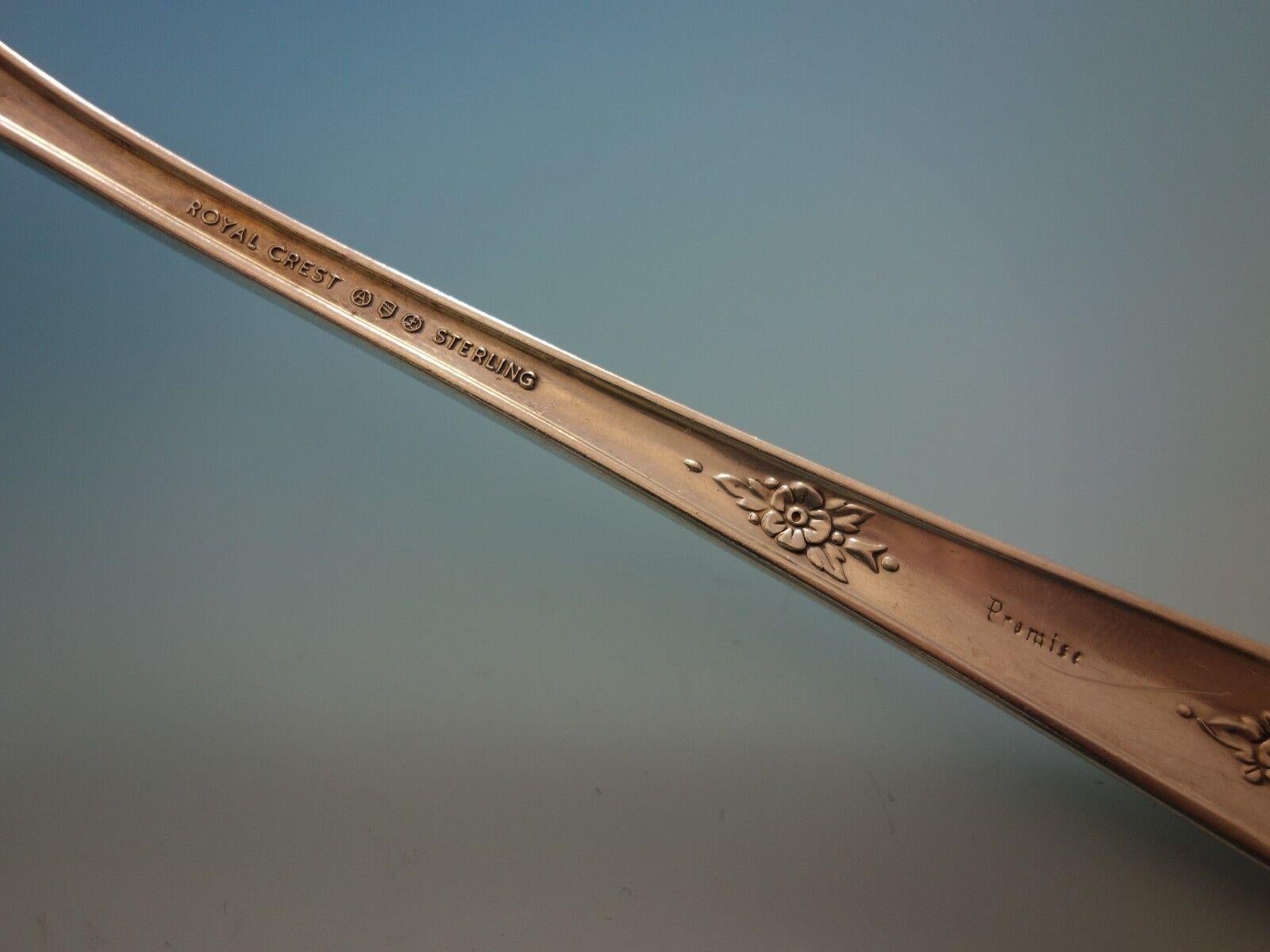 20th Century Promise by Royal Crest Sterling Silver Flatware Set for 8 Service 33 Pieces For Sale