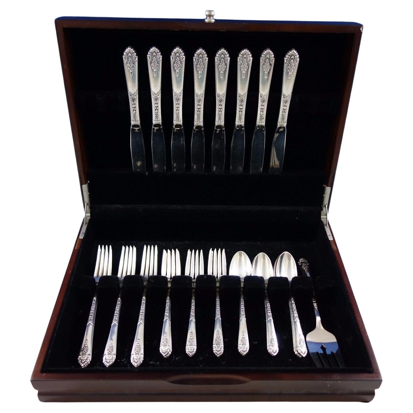 Promise by Royal Crest Sterling Silver Flatware Set for 8 Service 33 Pieces