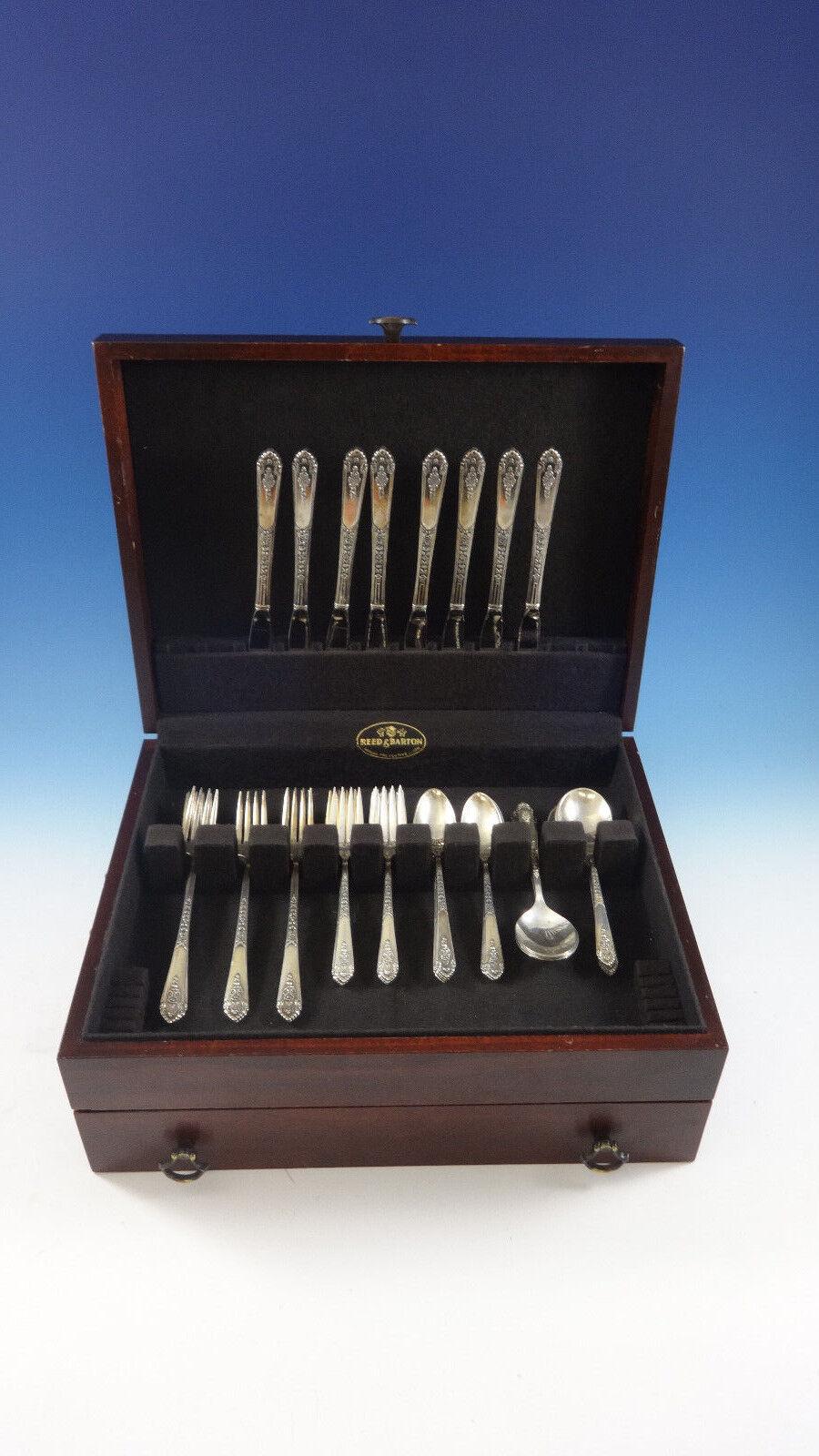 Promise by Royal Crest Sterling Silver Flatware Set For 8 Service 40 Pieces For Sale 1