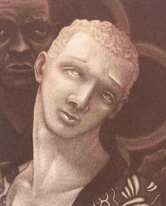 "Promise of Paradise", Print with African American Male Figures