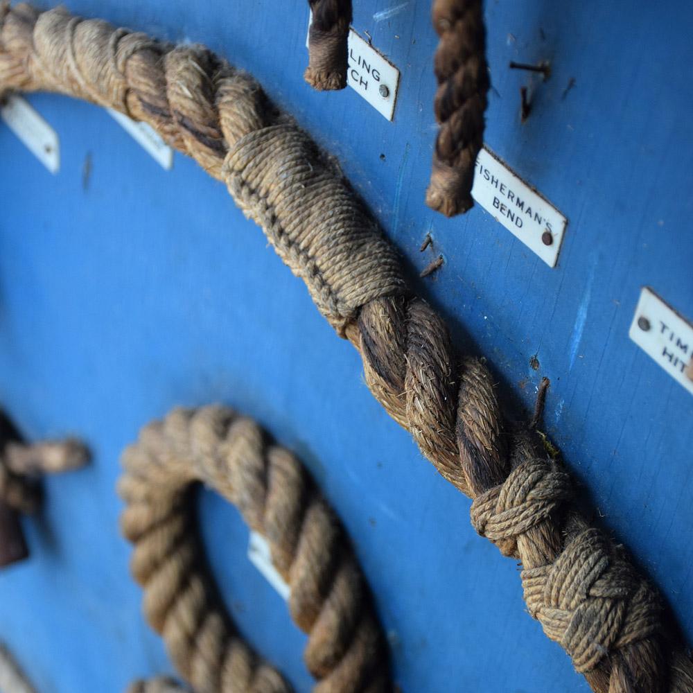 Promotional English Rope Works Sailors Nautical Knot Display In Fair Condition In London, GB