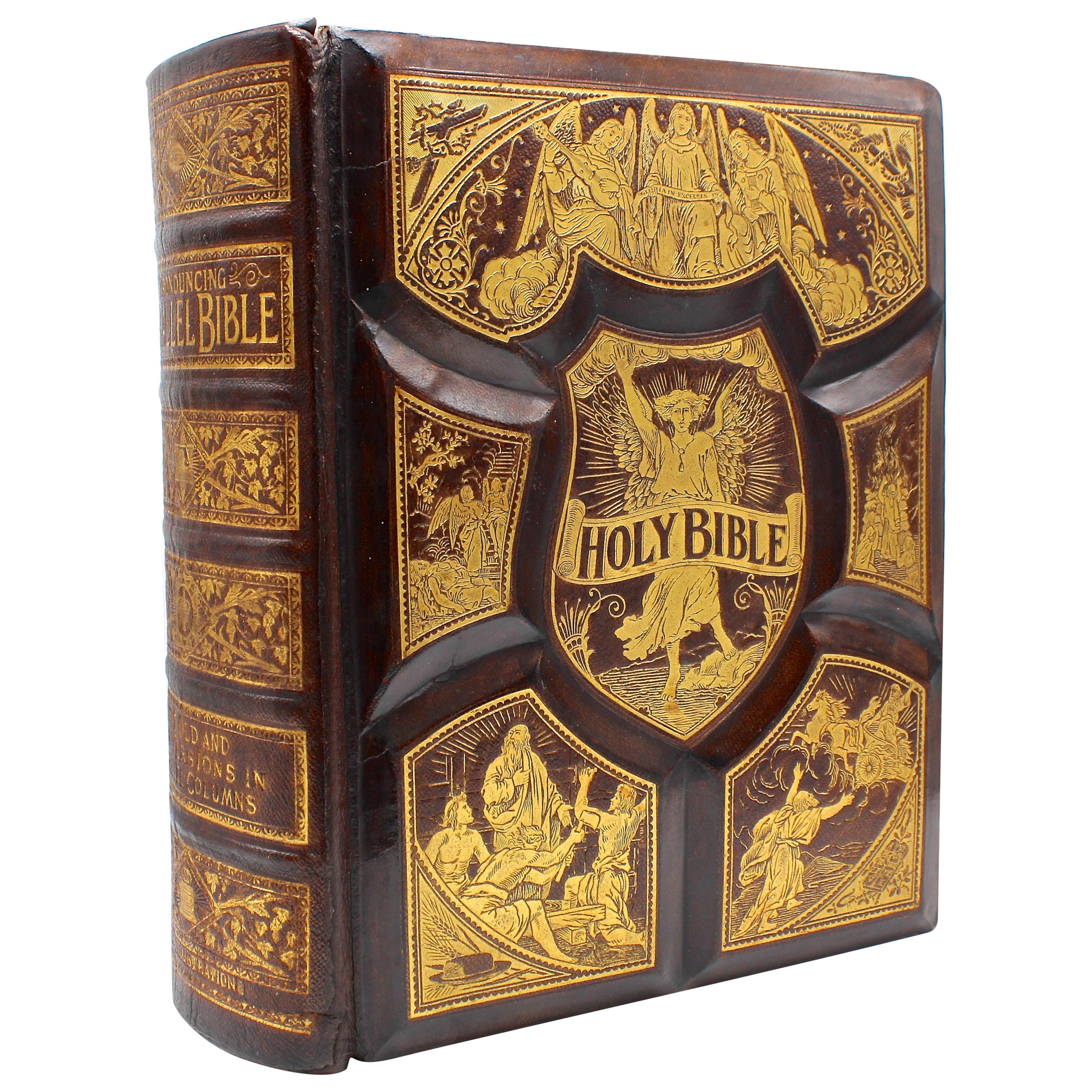 Holy Bible, Antique Pronouncing Edition, with 2000 Scripture Illustrations, 1892