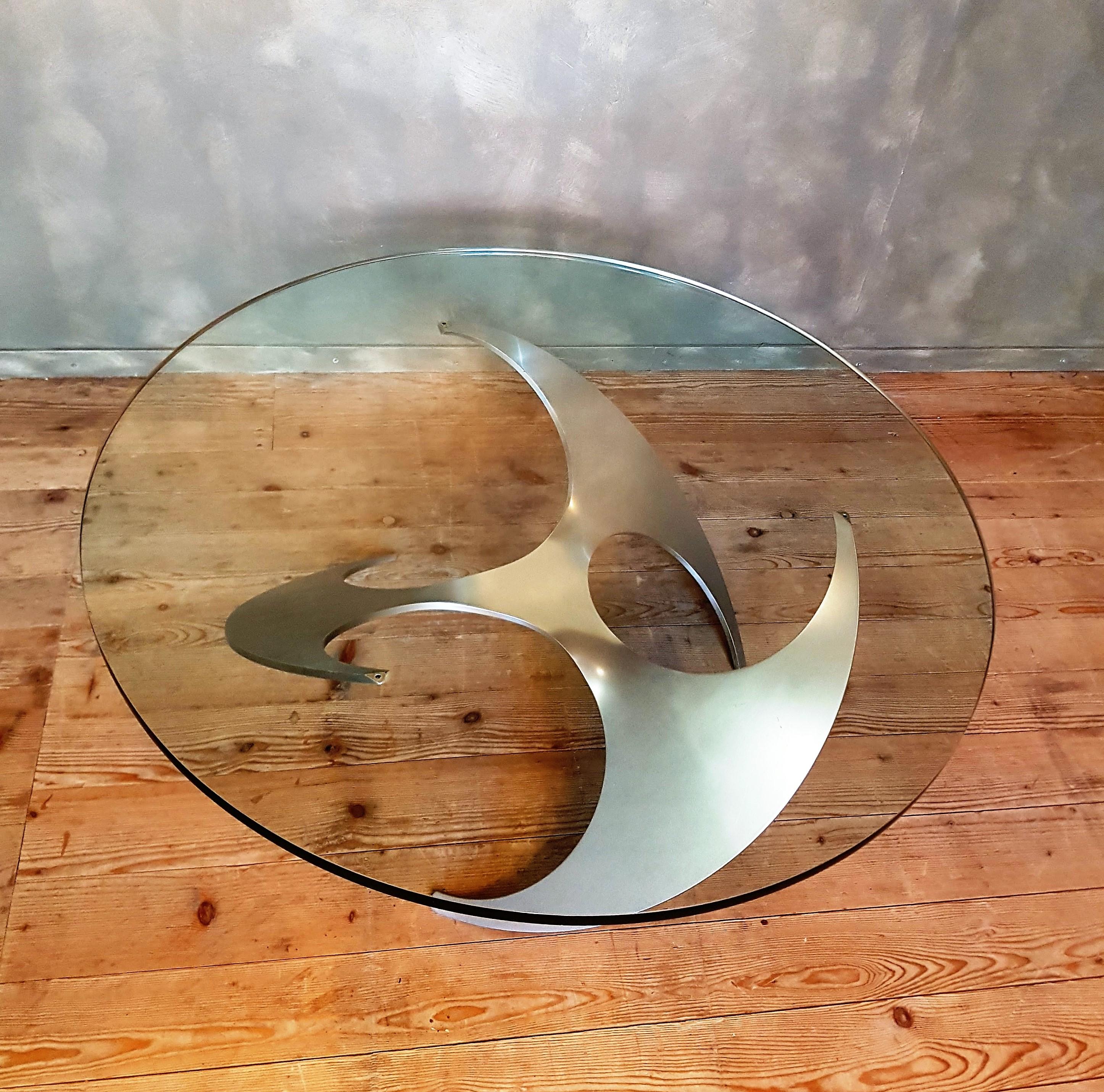 Mid-Century Modern Propeller Coffee Table by Knut Hesterberg for Roland Schmitt For Sale