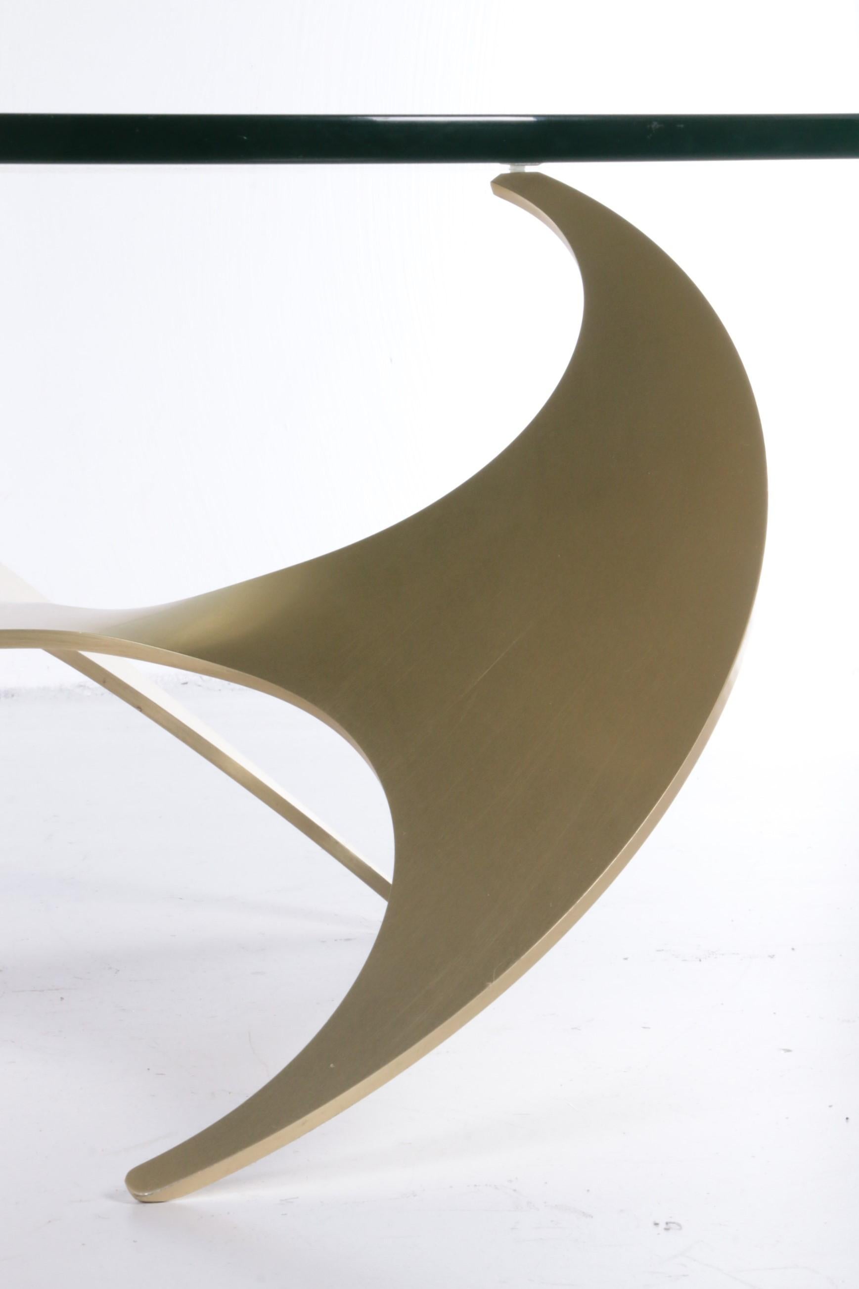 Aluminum Propeller Coffee Table by Knut Hesterberg for Ronald Schmitt, 1960s