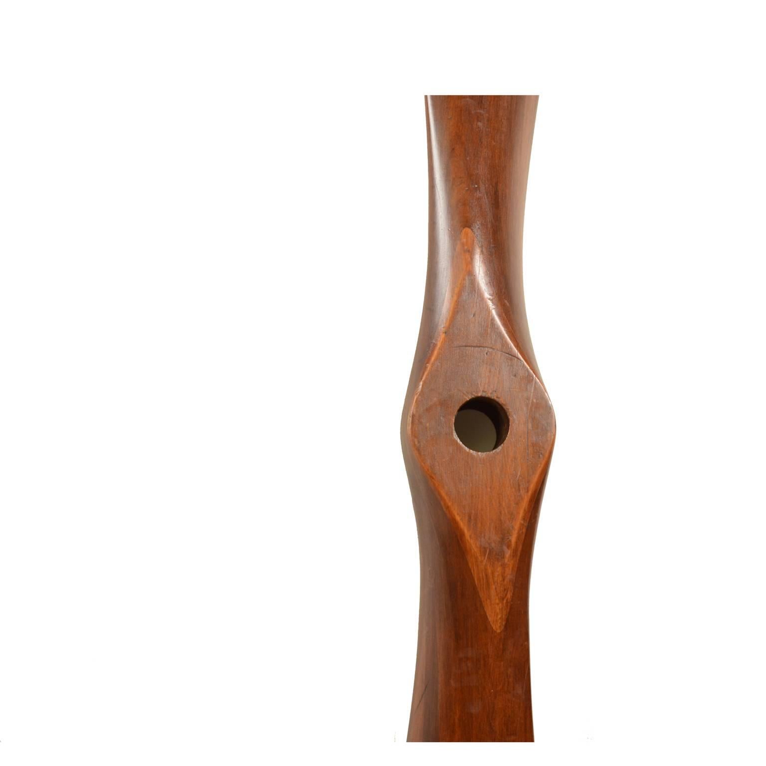Propeller Made of Laminated Mahogany Wood, American Manufacture, 1915 circa In Excellent Condition In Milan, IT