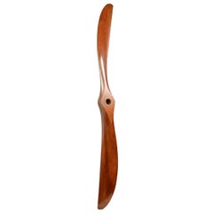 Antique Propeller Made of Laminated Mahogany Wood, American Manufacture, 1915 circa