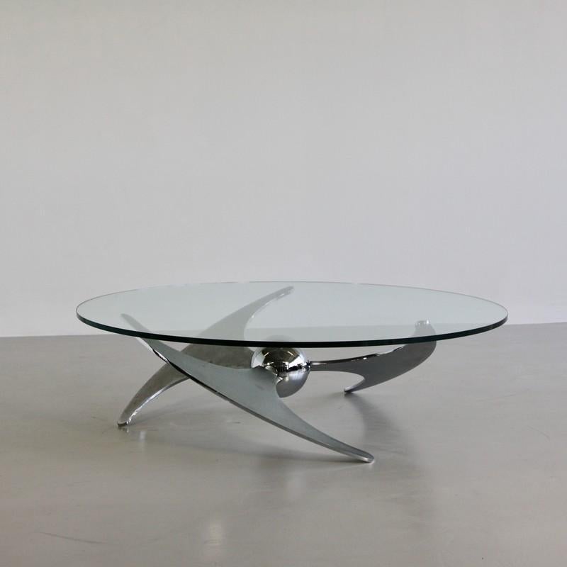 Polychromed Propeller Table by Luciano Campanini, 1973
