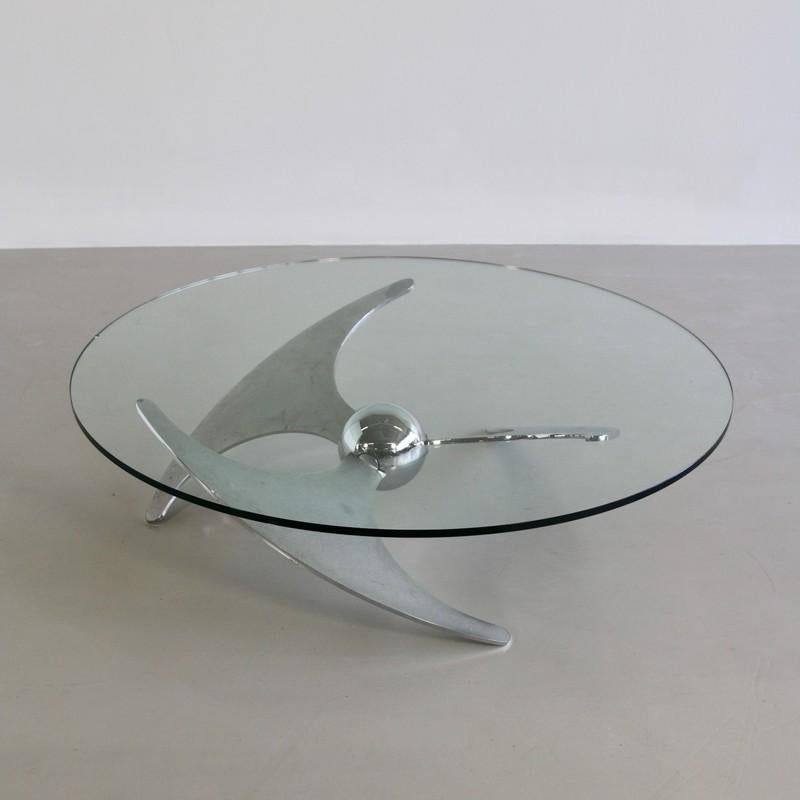 Propeller Table by Luciano Campanini, 1973 In Good Condition In Berlin, Berlin