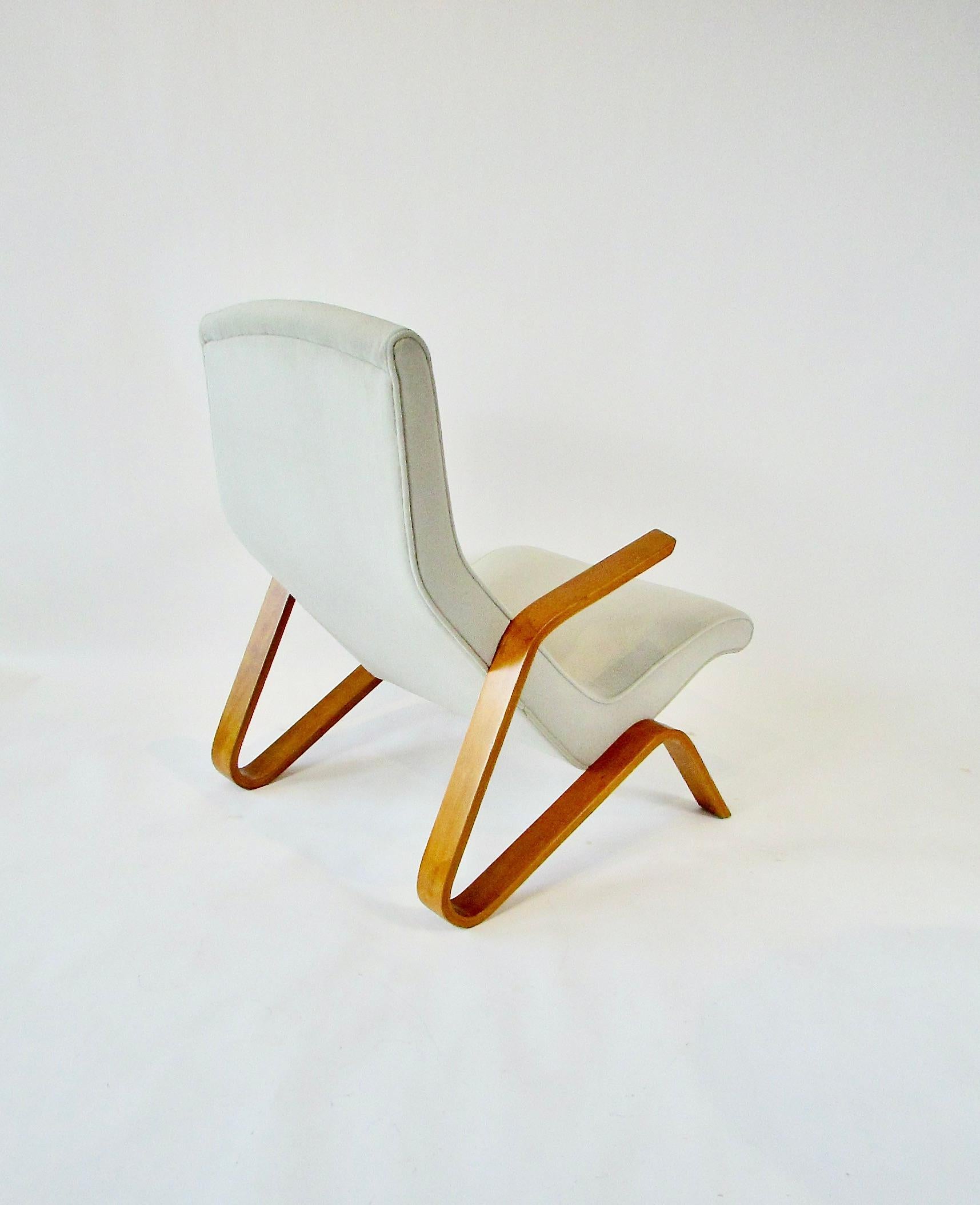 Ursprünglich restaurierter Grasshopper-Stuhl aus der frühen Produktion von Eero Saarinen für Knoll im Angebot 2