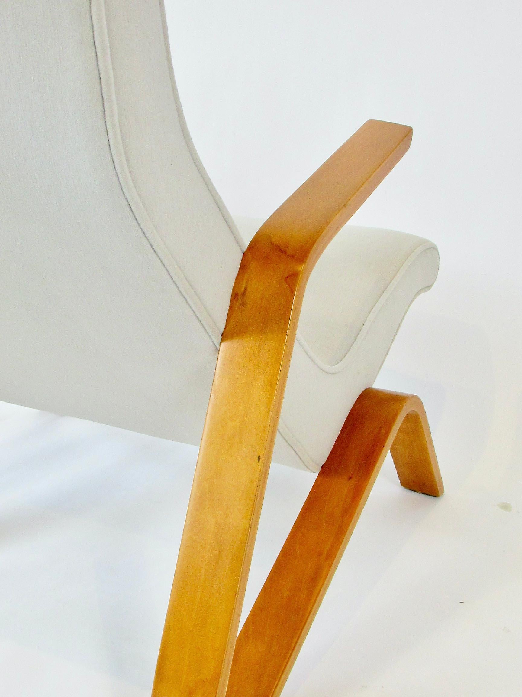 Ursprünglich restaurierter Grasshopper-Stuhl aus der frühen Produktion von Eero Saarinen für Knoll im Angebot 7