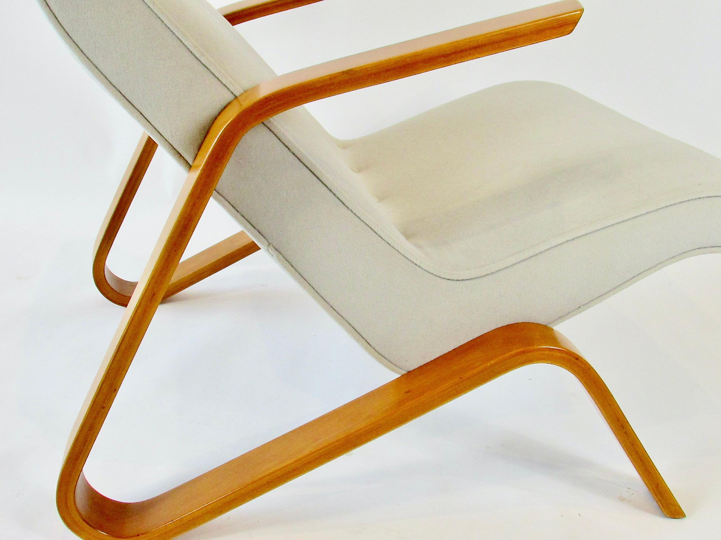 Ursprünglich restaurierter Grasshopper-Stuhl aus der frühen Produktion von Eero Saarinen für Knoll im Angebot 8