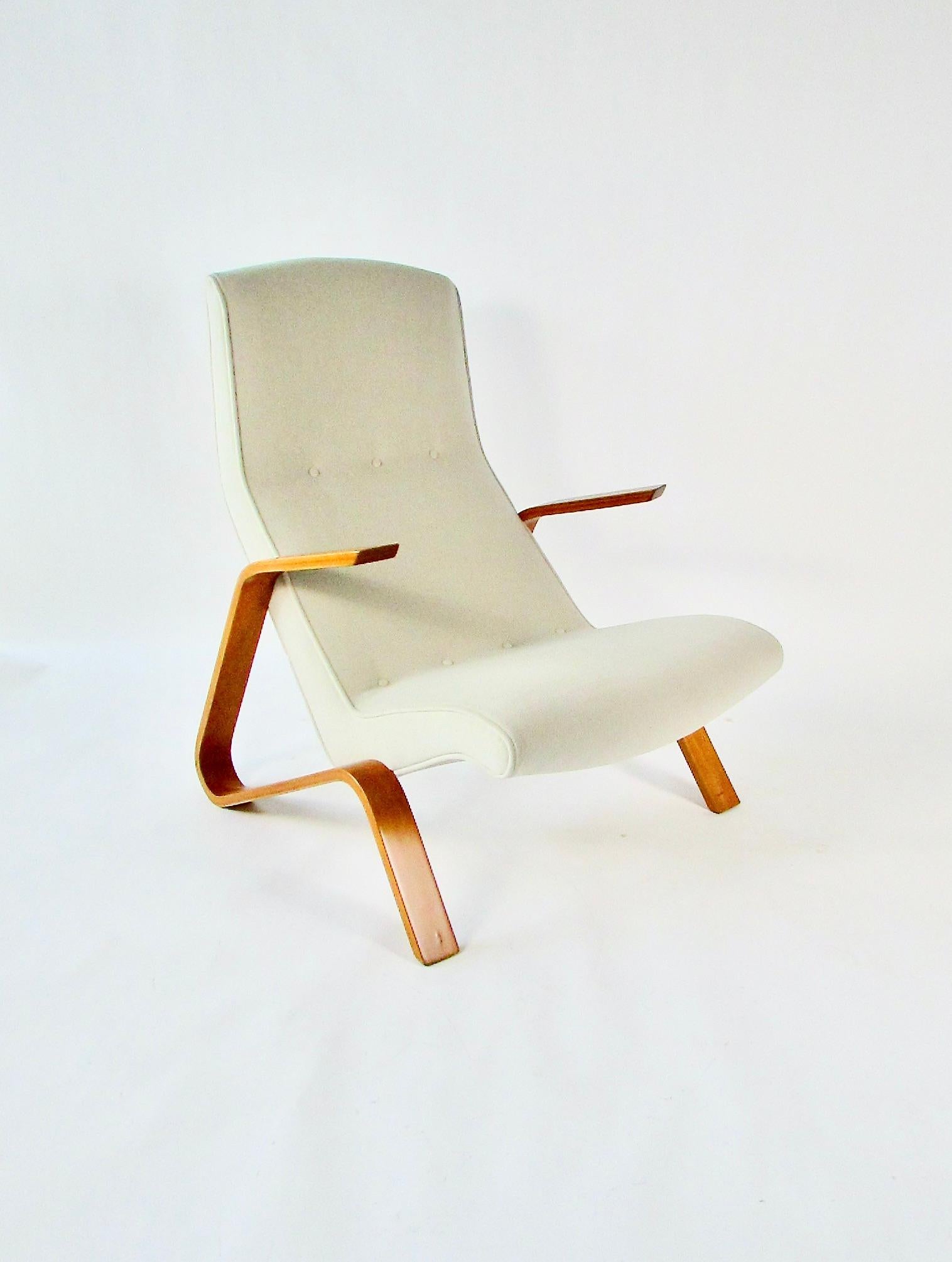 Ursprünglich restaurierter Grasshopper-Stuhl aus der frühen Produktion von Eero Saarinen für Knoll (Lackiert) im Angebot