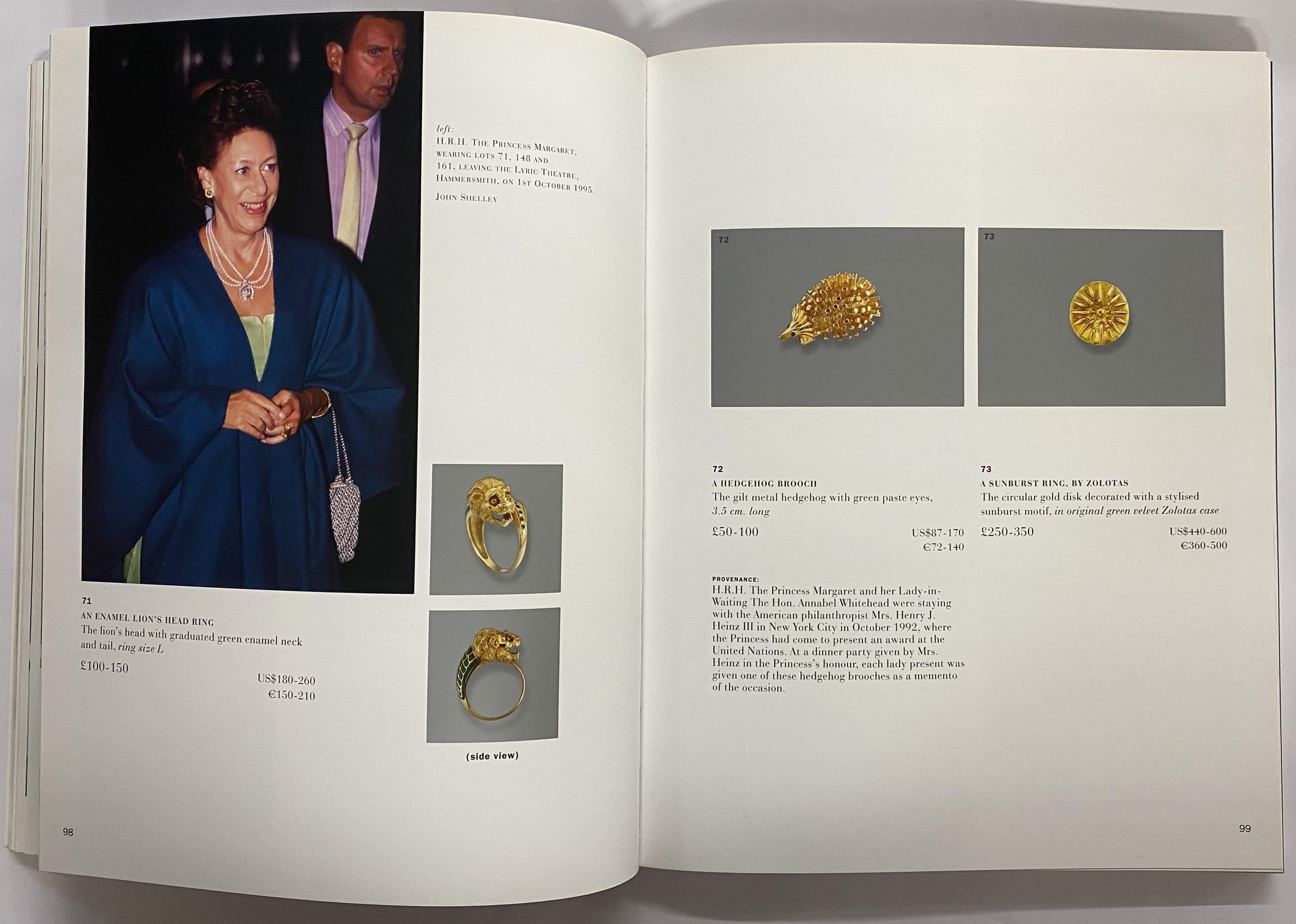 Property from the Collection of Her Royal Highness The Princess Margaret (Book) In Good Condition For Sale In North Yorkshire, GB